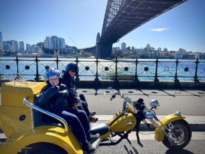 The Father and Son trike tour over the SYdney Harbour Bridge was fun and exciting.