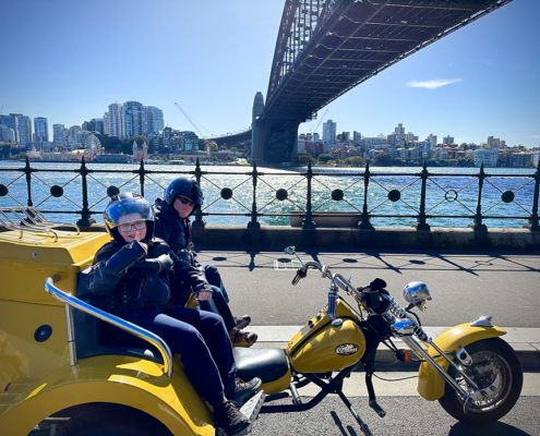 The Father and Son trike tour over the SYdney Harbour Bridge was fun and exciting.