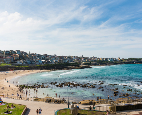 The Eastern city sights tour was fabulous. This photo is of beautiful Bronte Beach.
