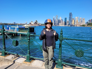 The Harley Davidson birthday present tour was so much fun. From the south side of Sydney, our passenger saw beautiful sights on the north side.