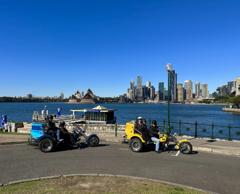 The quick Sydney holiday tour on trikes is a great way to see a lot in a short time.