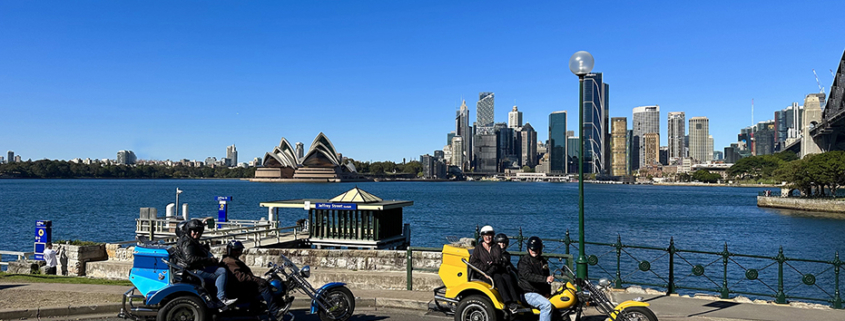 The quick Sydney holiday tour on trikes is a great way to see a lot in a short time.