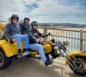 The surprise 70th birthday present trike ride was a huge success. A great surprise and so much fun!