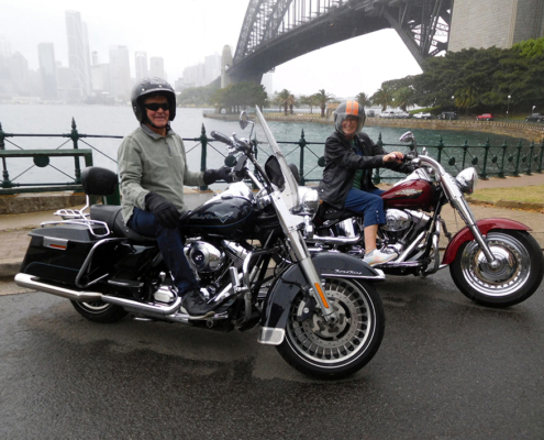 The Harley Davidson 3 Bridges tour was fun even in the rain!