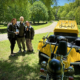 The Australian surprise 50th birthday trike tour was fun and memorable. They stopped at Centennial Park for a break and a drink.
