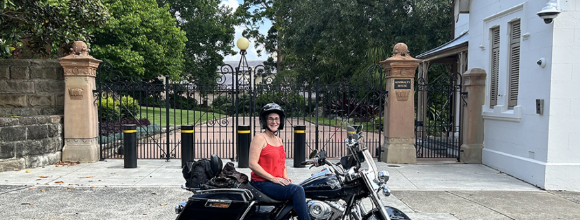 The Harley Davidson holiday experience in Sydney was fun and informative.