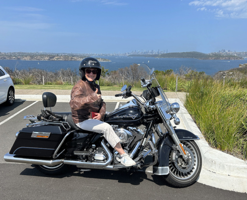 The solo traveller Harley Davidson tour was 5 stars according to the passenger! It showed her many beautiful scenes of Sydney Harbour.