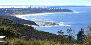 We now offer Central Coast Harley tours. A great way to see a beautiful area north of Sydney. Photo is of Forresters Beach.