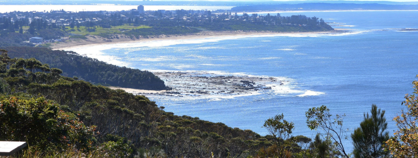 We now offer Central Coast Harley tours. A great way to see a beautiful area north of Sydney. Photo is of Forresters Beach.