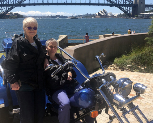 The Christmas gift trike ride was the best Christmas present ever! They did the 3 Bridges tour in Sydney.