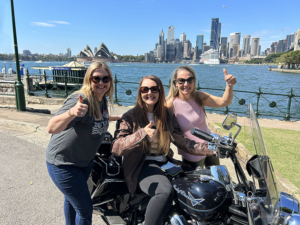 The Ladies 50th birthday Harley Davidson ride was so much fun. What a way to celebrate! Sydney is a great place to ride!