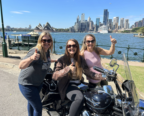 The Ladies 50th birthday Harley Davidson ride was so much fun. What a way to celebrate! Sydney is a great place to ride!