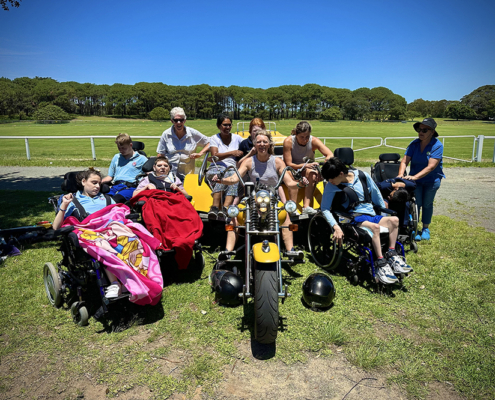 The short trike rides for people with a disability always bring smiles to their face - and ours.