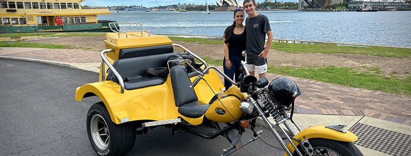 The trike tour Sydney Harbour Bridge is a great ride. Riding over the famous bridge is fun, especially without a roof blocking the view.
