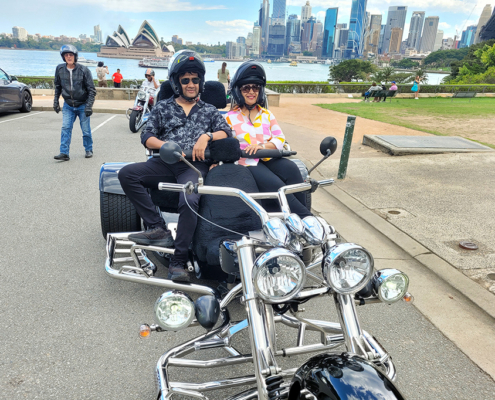 The trike and Harley tour over the 3 main bridges of Sydney was fun and interesting.