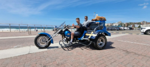 Our passengers loved their trike ride in Sydney. This photo shows them at the famous Bondi Beach.