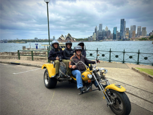 The family holiday in Sydney is a real success! They loved the 2 hour trike tour seeing the famous icons of Sydney.