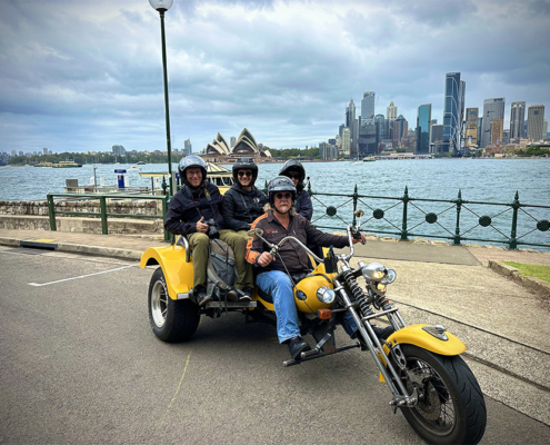 The family holiday in Sydney is a real success! They loved the 2 hour trike tour seeing the famous icons of Sydney.
