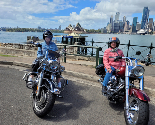 The Harley ride over the 3 main bridges of Sydney showed some interesting views of Sydney Harbour.