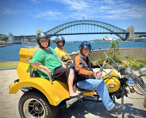 The Mother daughter trike tour was a great way to explore Sydney.