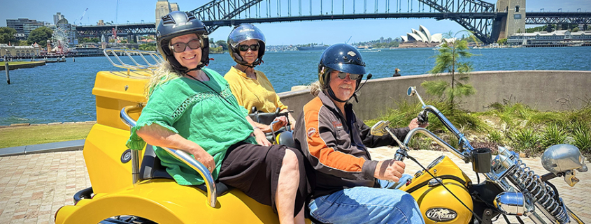 The Mother daughter trike tour was a great way to explore Sydney.