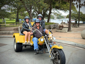 The New Year's Eve trike tour was a great end to the year. The passengers loved their tour around the Eastern Suburbs of Sydney. It included Watsons Bay and Bondi Beach.