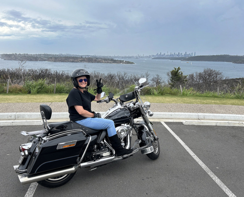 The Northern beaches Harley Davidson tour was a success. Bec is coming back for another ride!