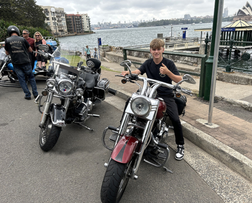 The family motorcycle tour in Sydney was a fabulous experience. They saw the main icons of Sydney the fun way.