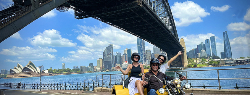 The friends from the USA loved their Sydney trike tour. They saw the main icons of Sydney.