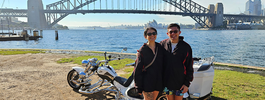 The brother sister trike tour around Sydney was a big success! "Would highly recommend your company".
