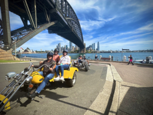 The Aussies trike tour experience showed them so much of Sydney. They loved the whole time on the trikes.