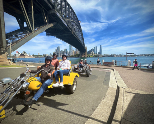 The Aussies trike tour experience showed them so much of Sydney. They loved the whole time on the trikes.