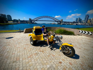 The father and son trike tour was fun! They loved their ride over the Sydney Harbour Bridge and more!