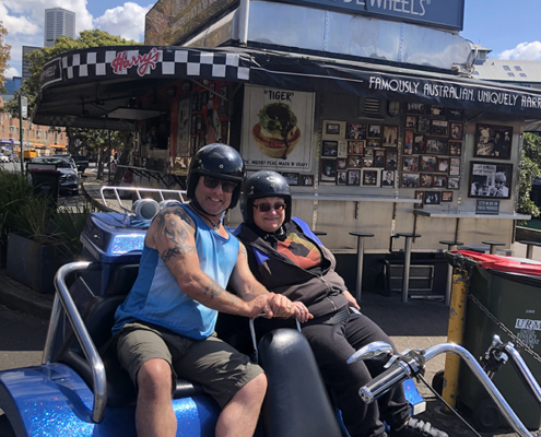 The disabled niece trike tour was so much fun. She can't walk more than a few steps so loved getting around on the trike.