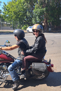 The 25th Birthday Harley Davidson ride was the best present! Our rider took her on the 3 Bridges tour.