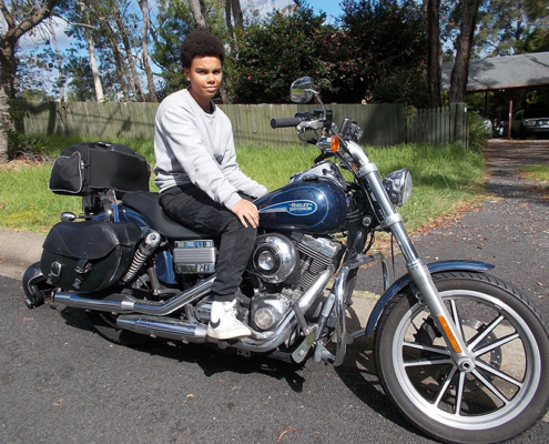 The Blue Mountains Harley ride was a success! The passenger wants to get his motorcycle licence!