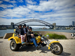 The repeat passenger's trike tour was a success, "Thanks for a great ride!".