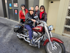 The Harley tour surprise birthday present was a lot of fun. He saw so much of the beautiful Northern Beaches !