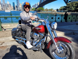 The Harley Davidson Sydney ride over the 3 main bridges was a fun but different tour!