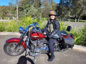 The surprise Harley Davidson tour was the best birthday present ever! She was taken around the Northern Beaches of Sydney.