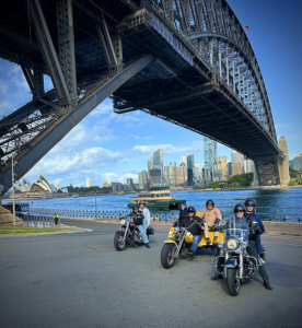 The family trike and Harley ride surprise was the best present!