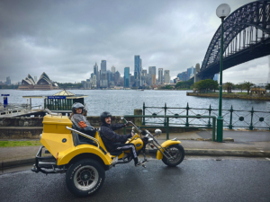 The mother son trike tour around Sydney was a lot of fun.