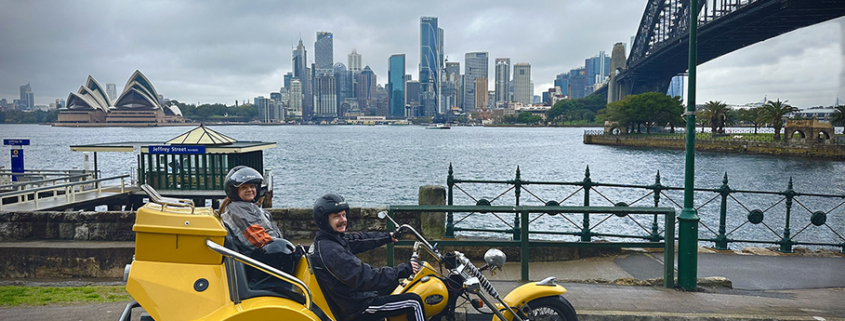 The mother son trike tour around Sydney was a lot of fun.