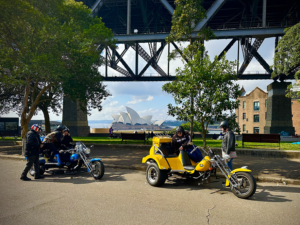 The friends trike tour experience was the best surprise. They saw beautiful views of Sydney Harbour.