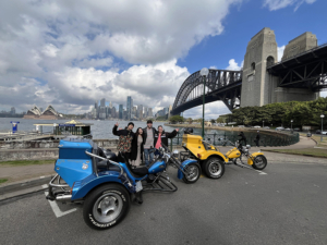 The friends trike tour experience was the best surprise. They saw beautiful views of Sydney Harbour.