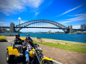 The surprise granddaughter's Sydney trike tour was fun and a unique experience.
