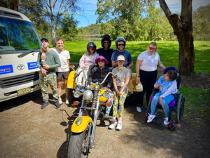 The disability mini trike rides were a fun way to feel some freedom in Sydney.