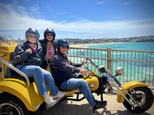 The 50th birthday trike tour was a fun and unique way to celebrate in Sydney.
