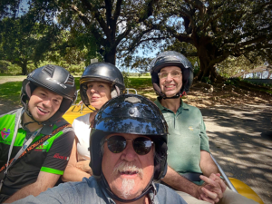 The disability social fun trike rides were so much fun! Centennial Park Sydney.