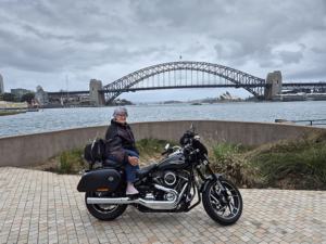 The Harley bucket list tick was a huge tick. Our passenger loved the unique northern views of Sydney Harbour.